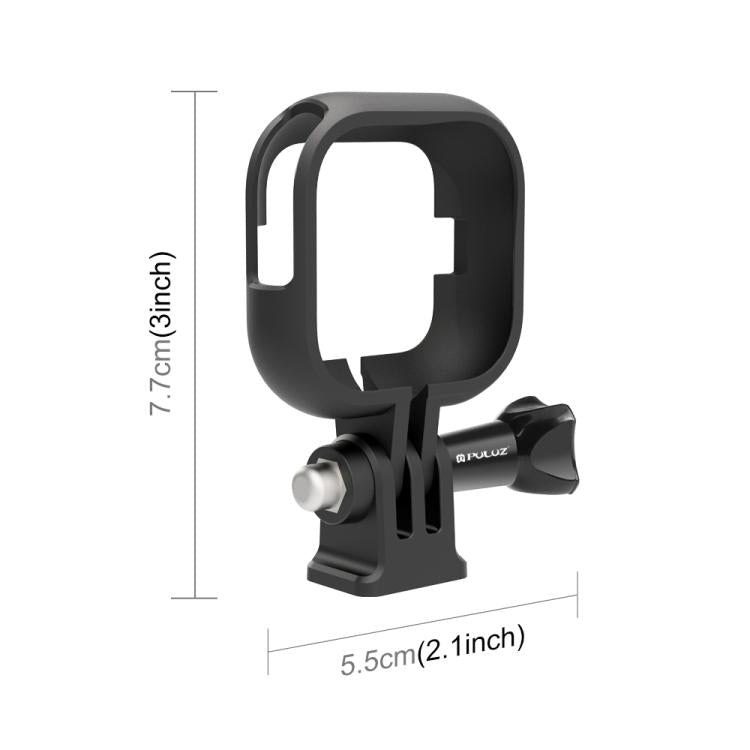 For Insta360 GO Ultra PULUZ PC Plastic Frame Adapter Base Mount  - Black