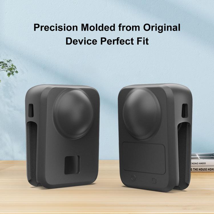 For DJI Osmo 360 PULUZ Camera All-in-one Body Lens Silicone Cover  - Black