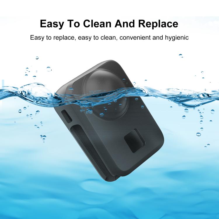 For DJI Osmo 360 PULUZ Camera All-in-one Body Lens Silicone Cover  - Black