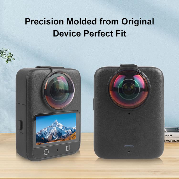 For DJI Osmo 360 PULUZ Optical Tempered Glass Cover Protective Lens Guard  - Black