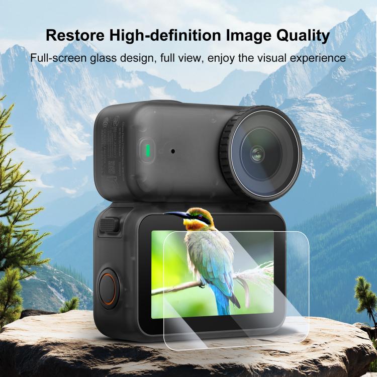 For DJI Osmo Nano PULUZ Tempered Glass Screen Film with Lens Hydrogel Film  - Transparent