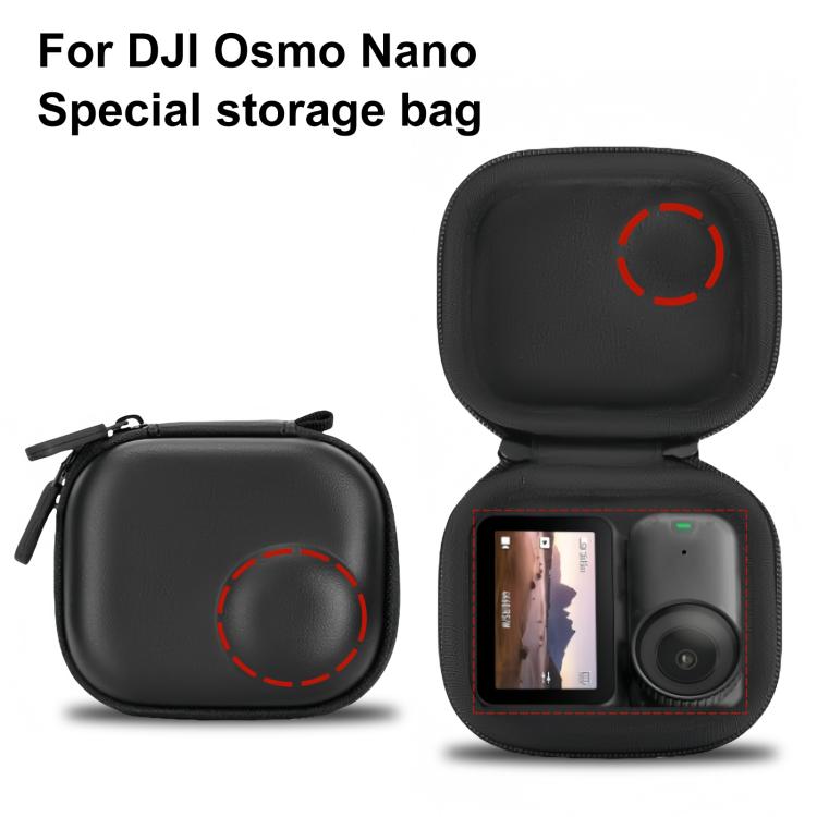 For DJI Osmo Nano PULUZ Mini Portable EVA Hard Storage Bag  - Black