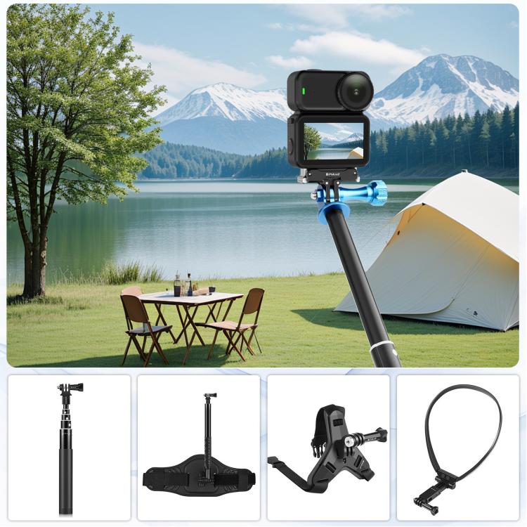 For DJI Osmo Nano / Action 6 PULUZ Magnetic Metal Quick Release Base Mount  - Black