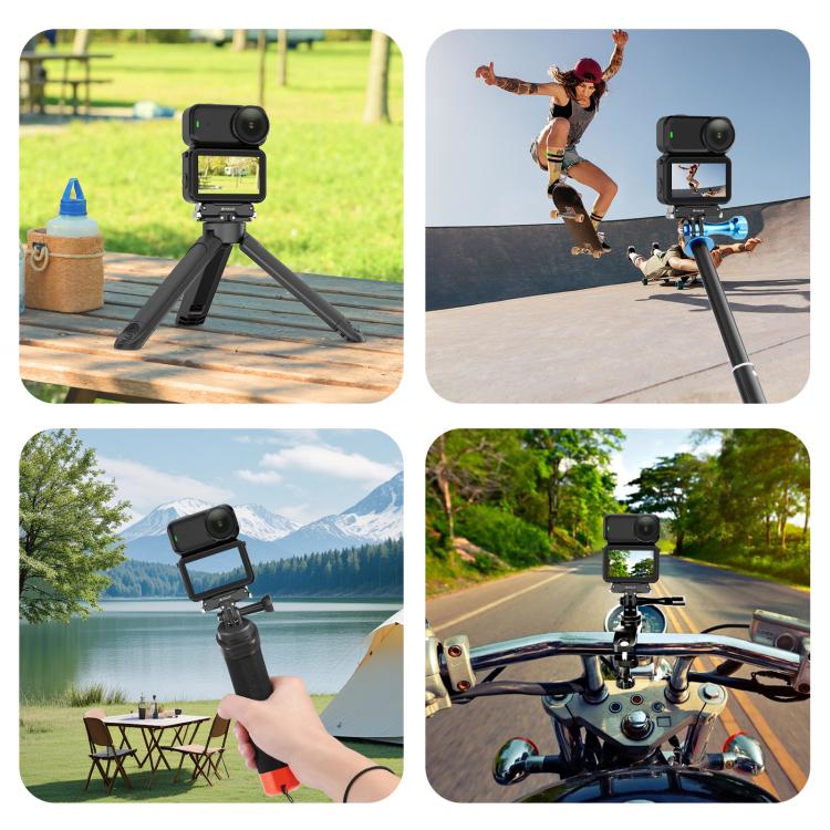 For DJI Osmo Nano / Action 6 PULUZ Magnetic Metal Quick Release Base Mount  - Black