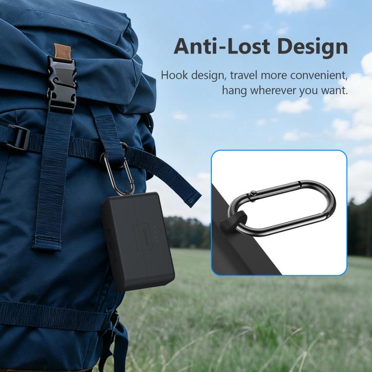For DJI Mic 3 PULUZ Charging Case Silicone Scratch-proof Protective Cover  - Black