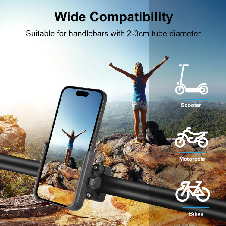 PULUZ Motorcycle Bicycle Handlebar Aluminum Alloy Phone Holder