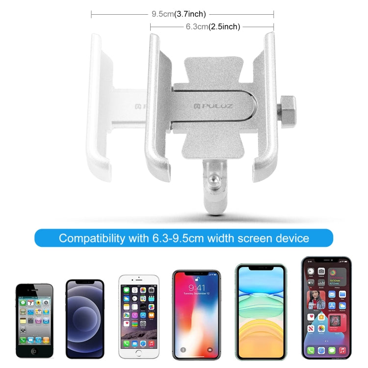 PULUZ Motorcycle Bicycle Handlebar Aluminum Alloy Phone Holder