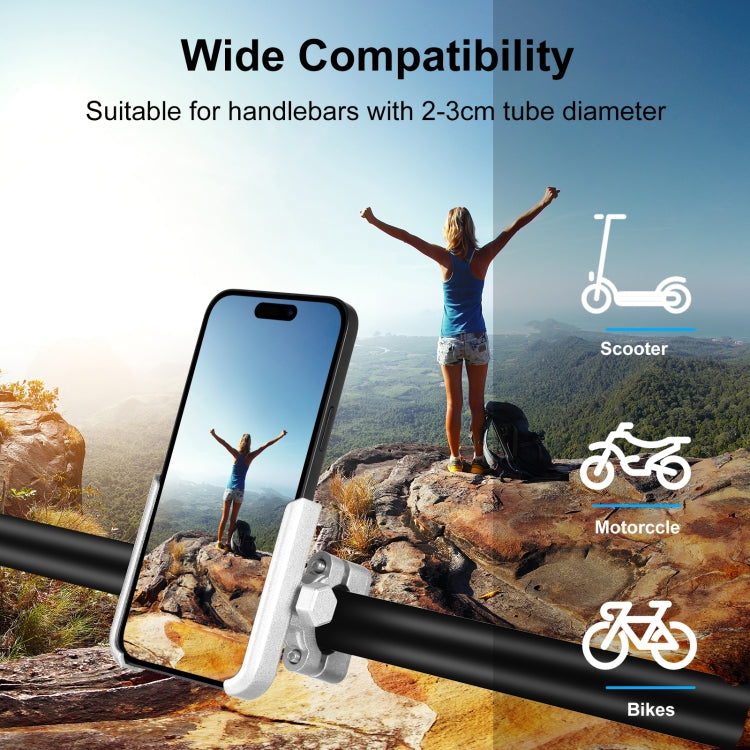 PULUZ Motorcycle Bicycle Handlebar Aluminum Alloy Phone Holder