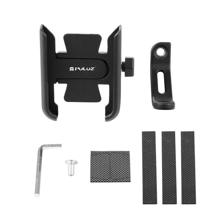 PULUZ Motorcycle Bicycle Rearview Mirror Aluminum Alloy Phone Holder