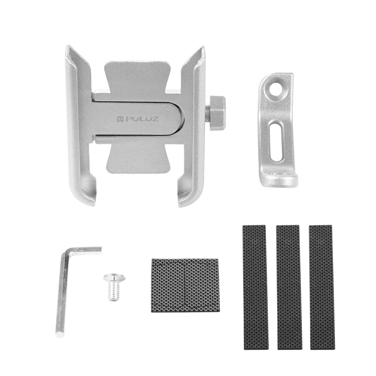 PULUZ Motorcycle Bicycle Rearview Mirror Aluminum Alloy Phone Holder