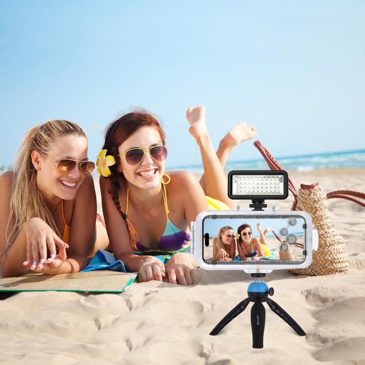 [US Warehouse] For iPhone 16 Pro Max PULUZ 40m/130ft Waterproof Diving Case Photo Video Taking Underwater Housing Cover