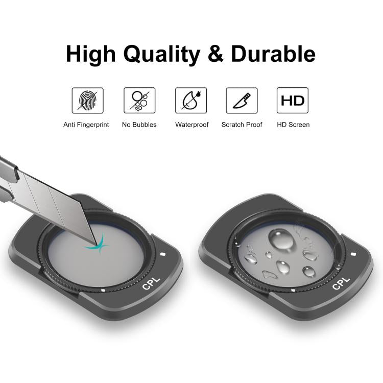 For DJI Osmo Pocket 3 PULUZ Magnetic Camera Lens CPL Filter