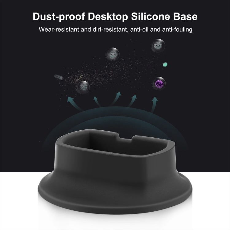 For Insta360 X4 PULUZ Silicone Dock Desktop Fixed Base Bracket  - Black