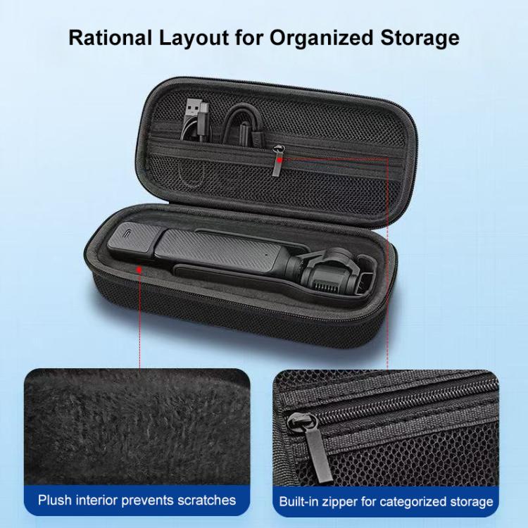 For DJI Osmo Pocket 3 PULUZ Mini Body Bag Portable Oxford Cloth Storage Bag  - Black
