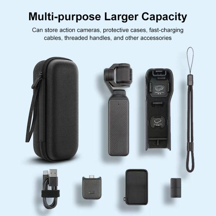 For DJI Osmo Pocket 3 PULUZ Mini Body Bag Portable Oxford Cloth Storage Bag  - Black