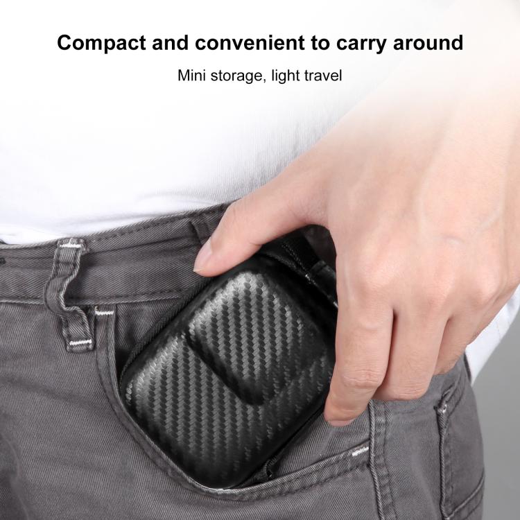 For DJI Osmo Action 6 / 5 Pro / 4 / 3 PULUZ Mini Body Bag Portable EVA Storage Bag  - Black
