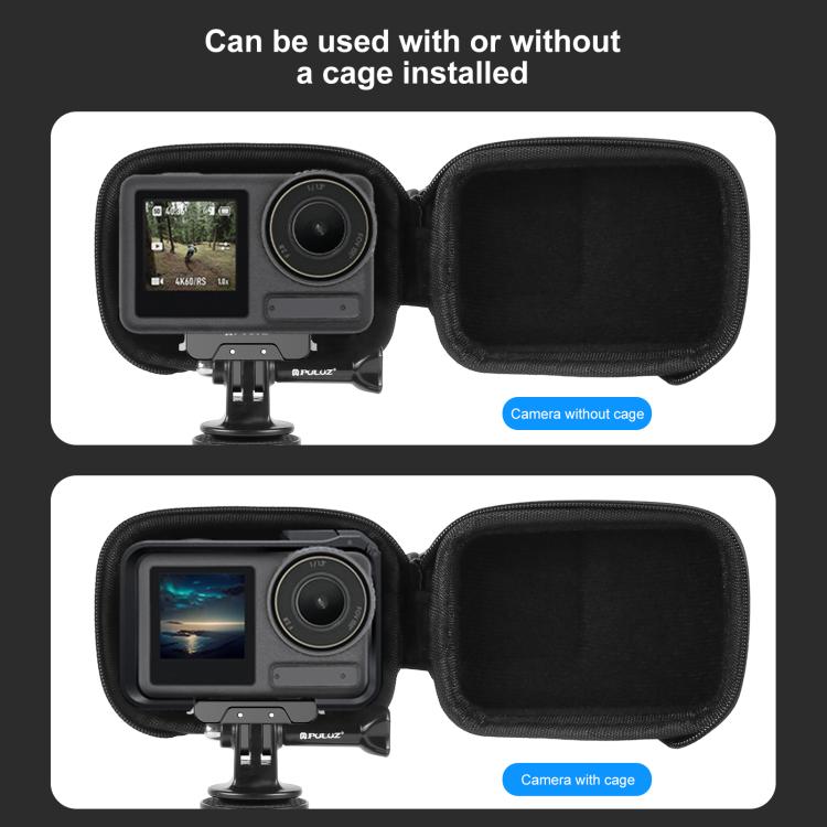 For DJI Osmo Action 6 / 5 Pro / 4 / 3 PULUZ Mini Body Bag Portable EVA Storage Bag  - Black