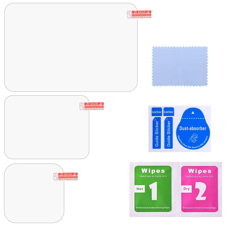 For GoPro HERO13 Black PULUZ 3 in 1 Lens and Front  Back Screen 9H 2.5D Tempered Glass Film  - Transparent