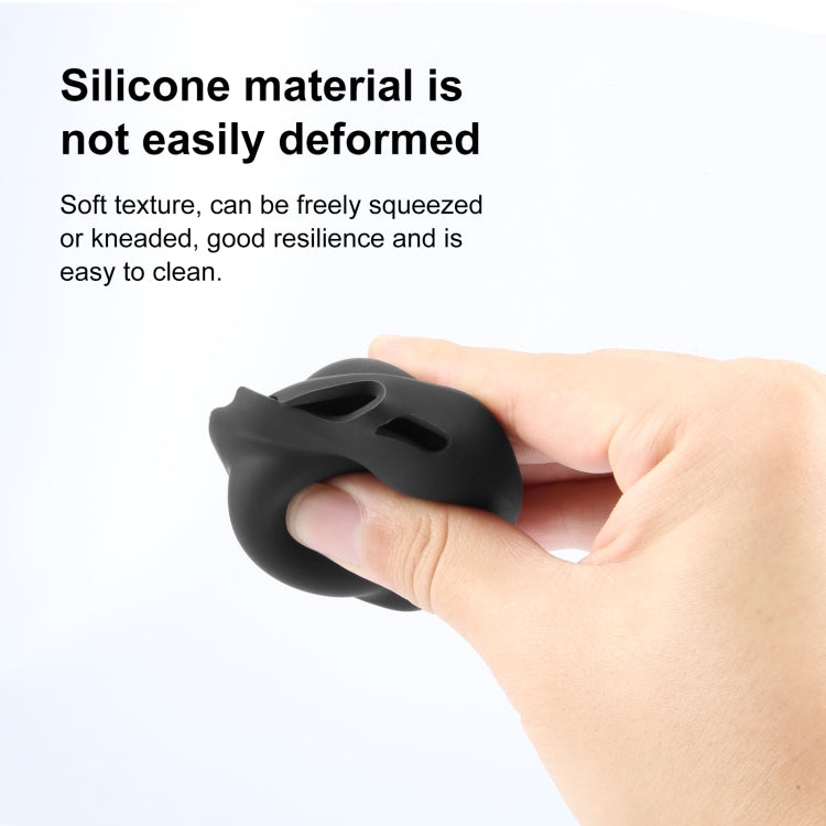 For Insta360 X4 / X4 Air / X5 PULUZ Silicone Protective Lens Cover  - Black