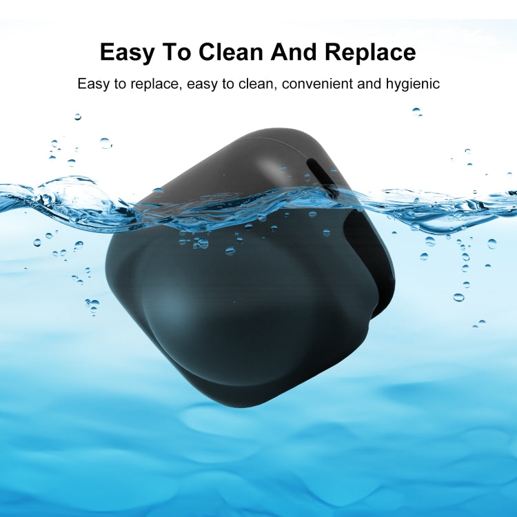 For Insta360 X4 / X4 Air / X5 PULUZ Silicone Protective Lens Cover  - Black