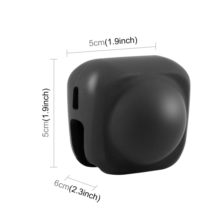 For Insta360 X4 / X4 Air / X5 PULUZ Silicone Protective Lens Cover  - Black