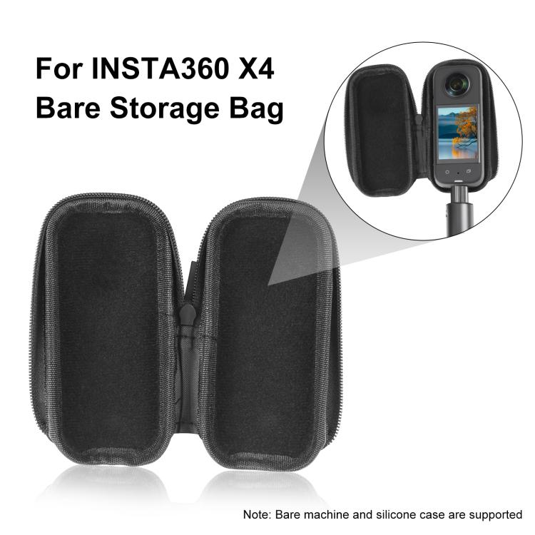 For Insta360 X4 / X5 PULUZ Camera Portable Case Box Storage Bag  - Black
