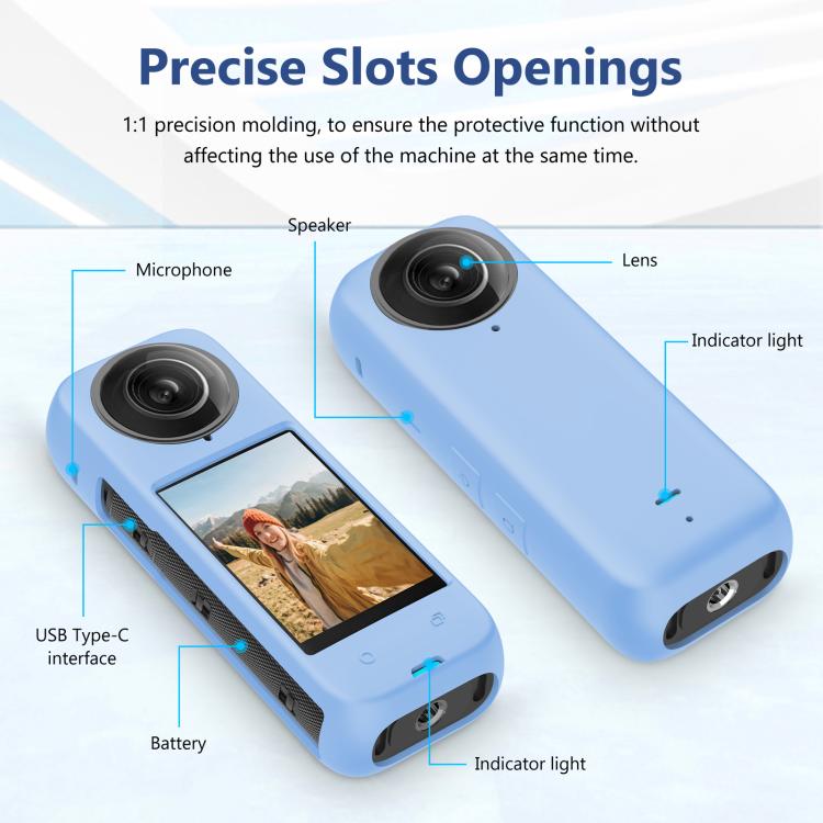 For Insta360 X4 PULUZ Full Body Dust-proof Silicone Protective Case