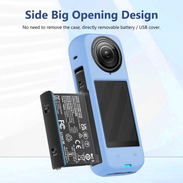 For Insta360 X4 PULUZ Full Body Dust-proof Silicone Protective Case