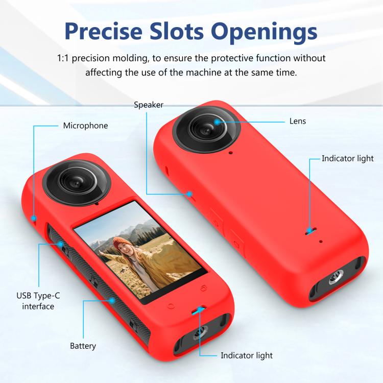 For Insta360 X4 PULUZ Full Body Dust-proof Silicone Protective Case