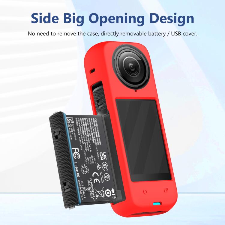 For Insta360 X4 PULUZ Full Body Dust-proof Silicone Protective Case