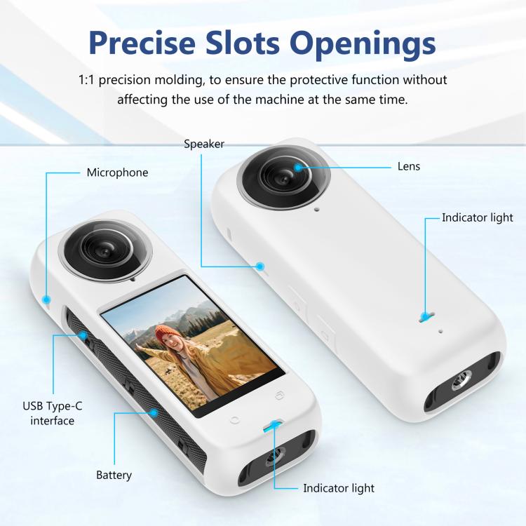 For Insta360 X4 PULUZ Full Body Dust-proof Silicone Protective Case
