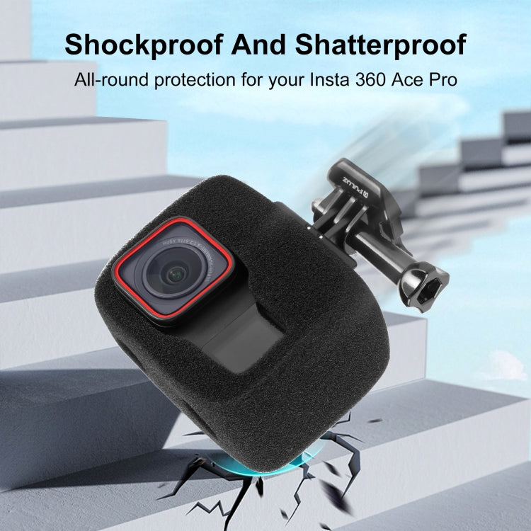 For Insta360 Ace Pro / Ace PULUZ High Density Foam Windshield  - Black