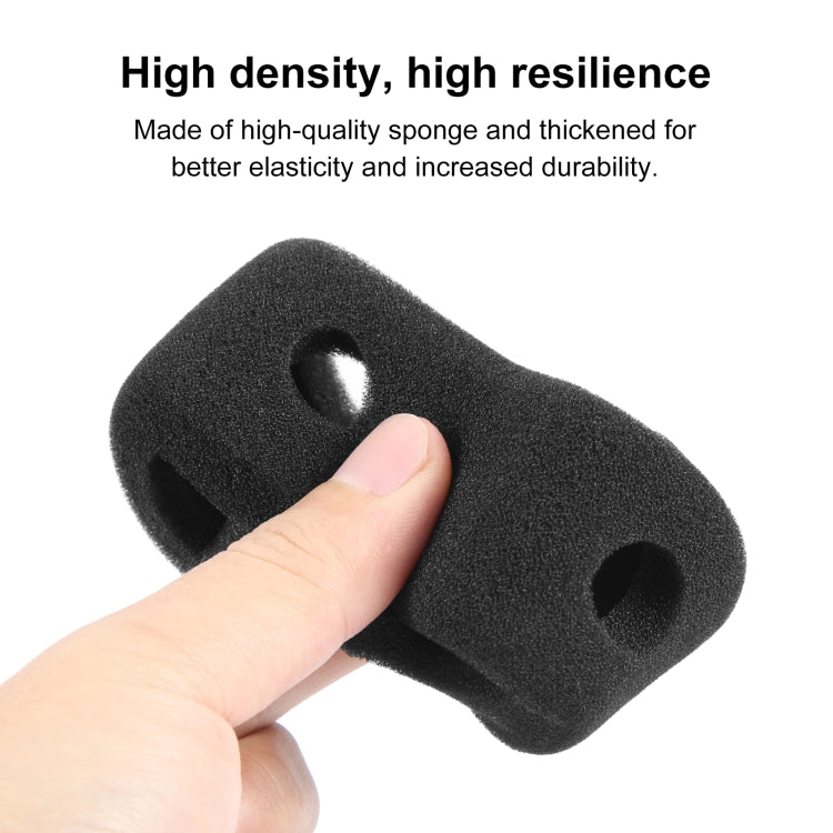 For DJI Osmo Action 5 Pro / 4 / 3 PULUZ High Density Foam Windshield  - Black