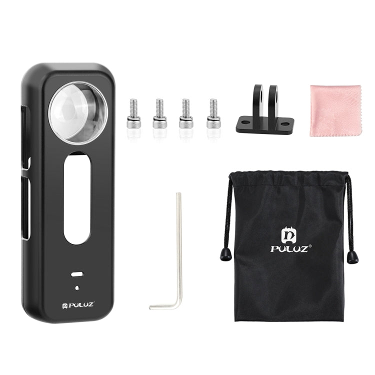 For Insta360 X4 PULUZ Metal Protective Cage Rig Housing Frame with Lens Protector  - Black