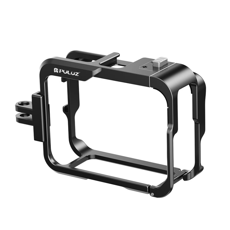 For Insta360 Ace Pro PULUZ Metal Protective Cage Adapter Frame  - Black