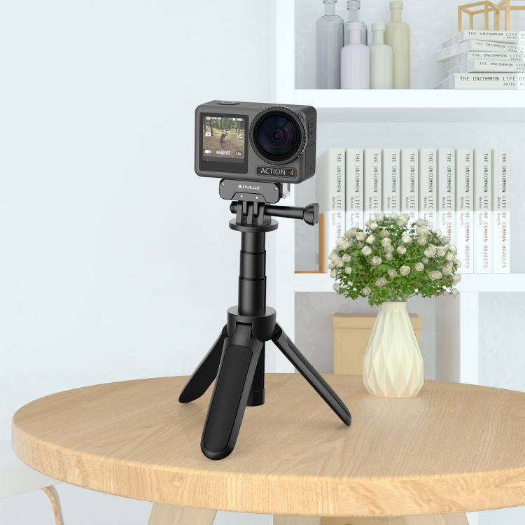 For DJI Osmo Action 5 Pro / 4 / 3 / Osmo 360 PULUZ Magnetic Quick Release Metal Base  - Black