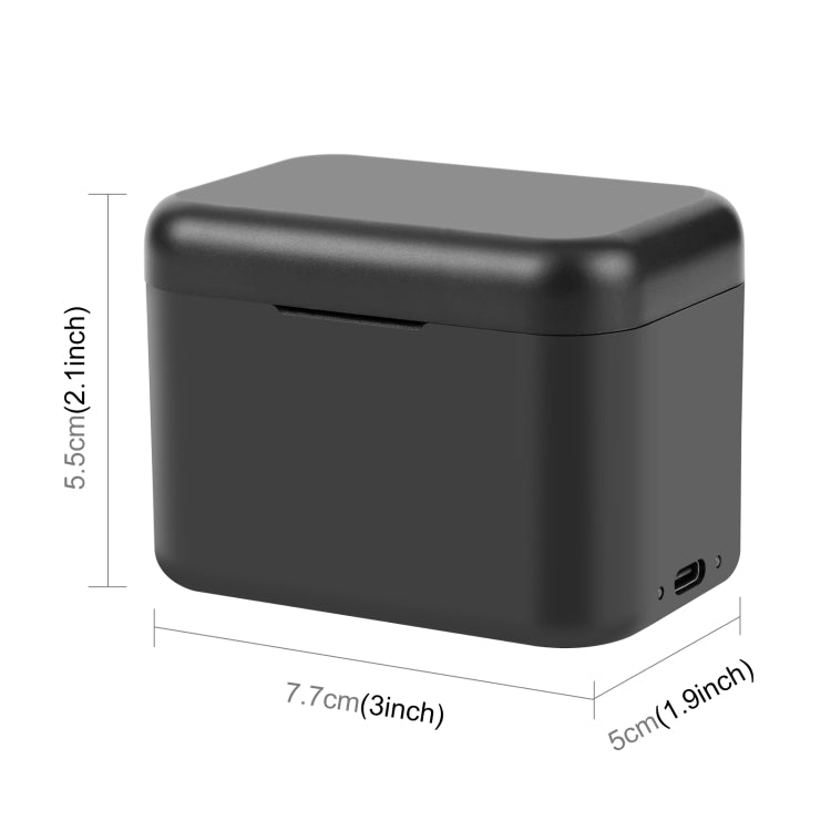 For Insta360 X4 PULUZ Battery Charging Box Battery & Memory Card Storage Case  - Black