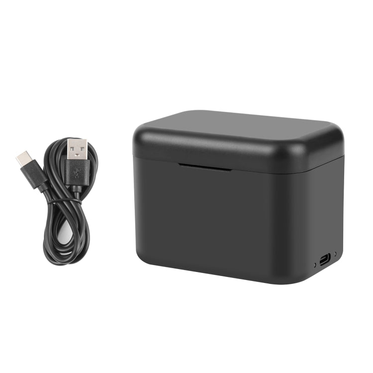 For Insta360 X4 PULUZ Battery Charging Box Battery & Memory Card Storage Case  - Black