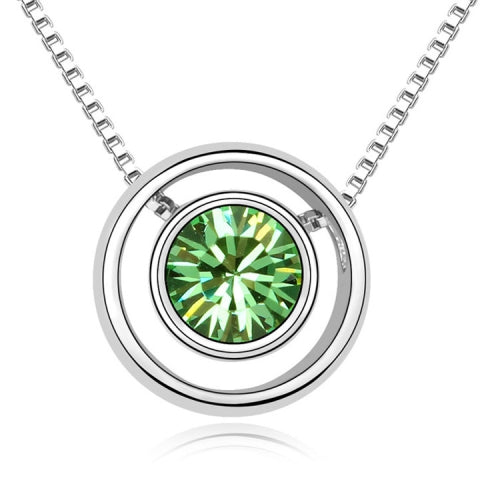 3 Pack Fashion Elements Crystal Necklace - Ring