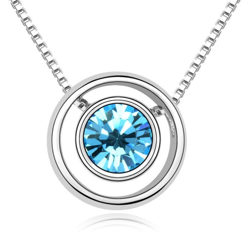 3 Pack Fashion Elements Crystal Necklace - Ring
