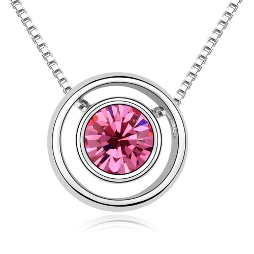 3 Pack Fashion Elements Crystal Necklace - Ring