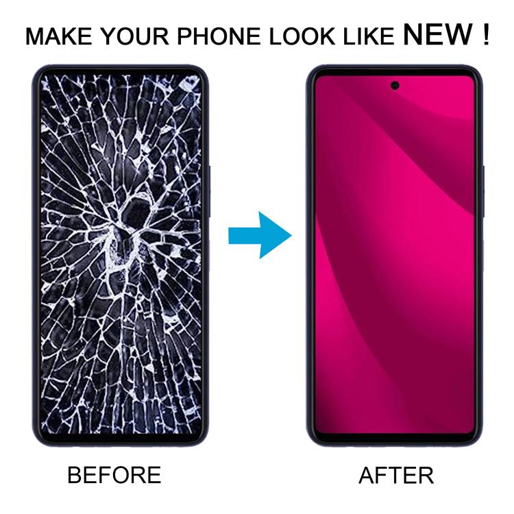 For T-mobile Revvl 7 Pro Original LCD Screen Digitizer Full Assembly with Frame  - Black