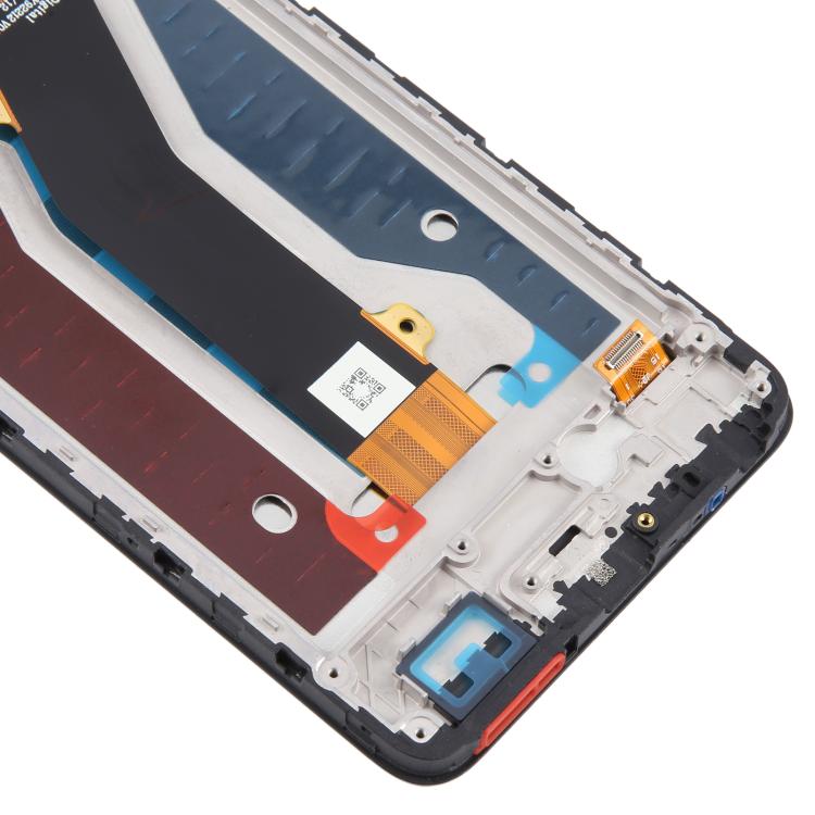 For ZTE Blade V70 Max LCD Screen Digitizer Full Assembly with Frame  - Black