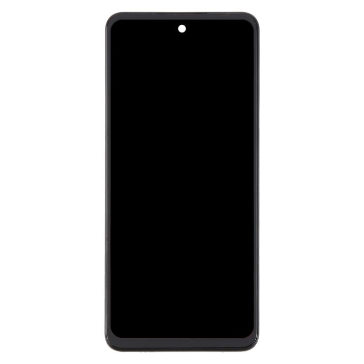 For ZTE Blade A75 4G / V60 Smart LCD Screen Digitizer Full Assembly with Frame  - Black
