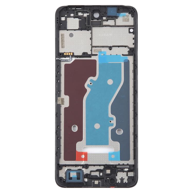 For ZTE Blade A75 4G / V60 Smart Front Housing LCD Frame Bezel Plate  - Black