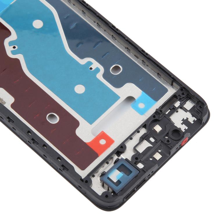 For ZTE Blade A75 4G / V60 Smart Front Housing LCD Frame Bezel Plate  - Black