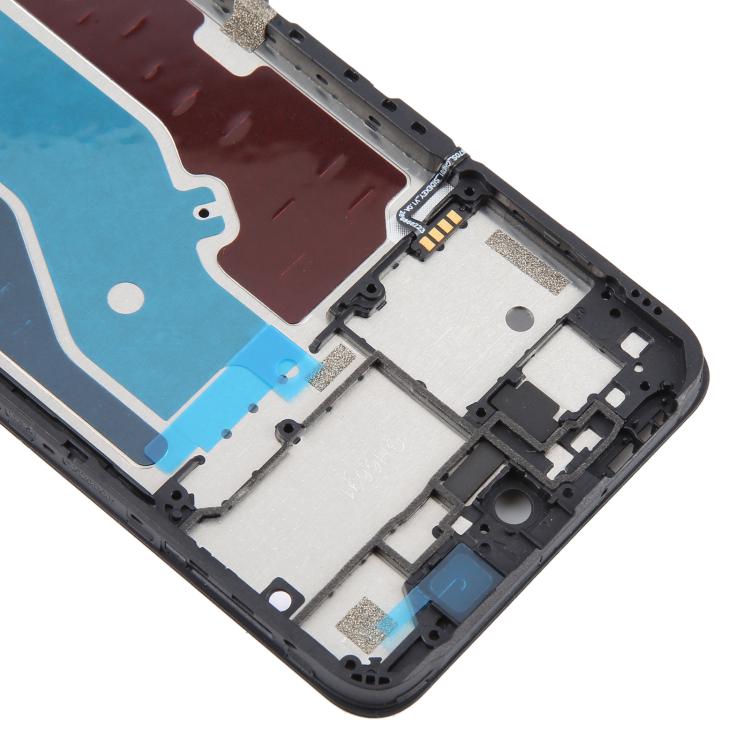 For ZTE Blade A75 4G / V60 Smart Front Housing LCD Frame Bezel Plate  - Black