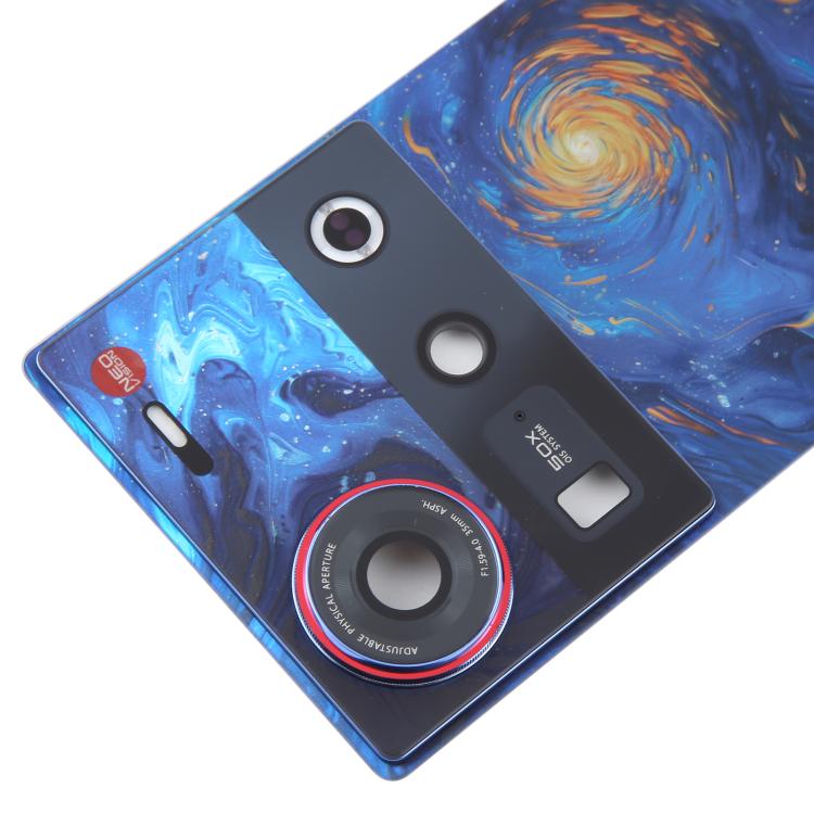 For ZTE nubia Z70 Ultra NX733J NX736J Glass Battery Back Cover with Camera Lens Frame