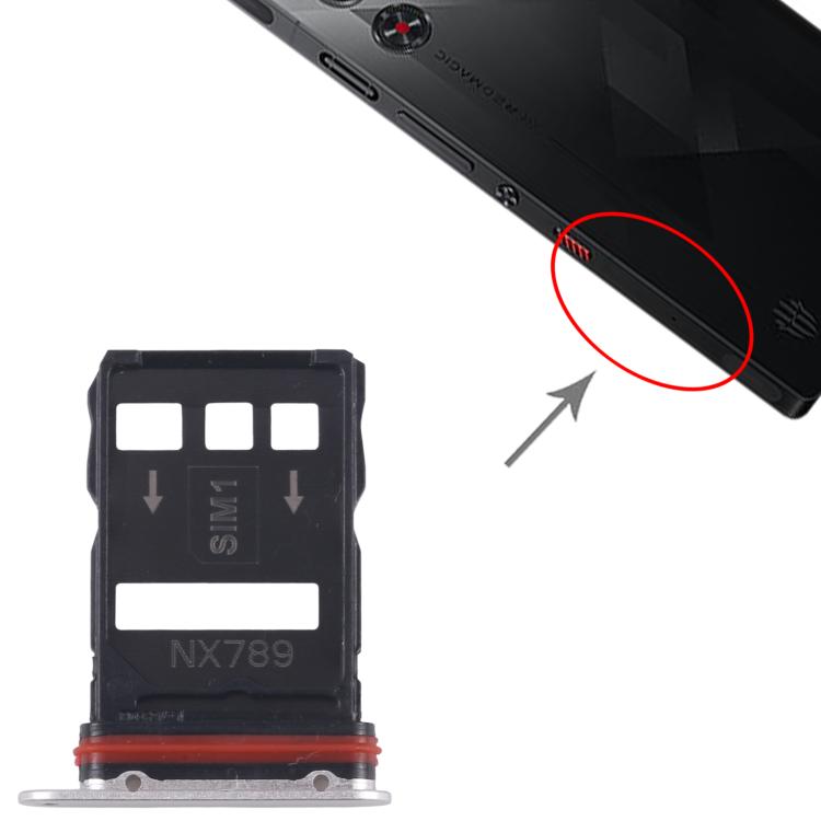 For ZTE nubia RedMagic 10 Pro SIM + SIM Card Tray  - Silver