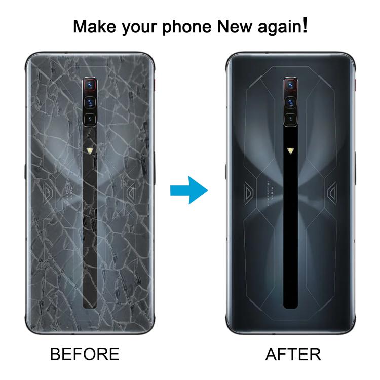 For ZTE nubia RedMagic 6S Pro Glass Battery Back Cover - Transparent